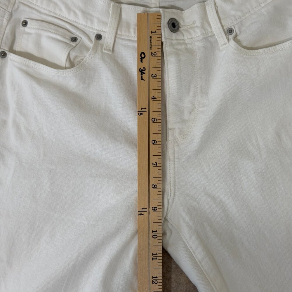 Levi’s 505 Straight Leg White Jeans Women’s Size 6 Classic Denim - Picture 6 of 16